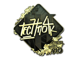 Sticker | Techno4K (Gold) | Rio 2022 — CS2 skin image, Extraordinary rarity