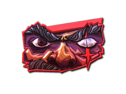 Sticker | Seeing Red (Foil) — CS2 skin image, Exotic rarity