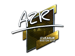 Sticker | AZR (Foil) | Boston 2018 — CS2 skin image, Remarkable rarity