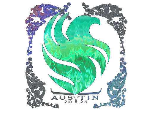 Sticker | Falcons (Holo) | Austin 2025 — CS2 skin image, Exotic rarity