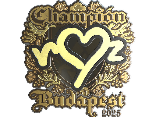 Sticker | ropz (Gold, Champion) | Budapest 2025 — CS2 skin image, Extraordinary rarity