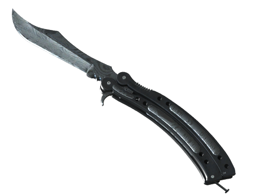 ★ StatTrak™ Butterfly Knife | Damascus Steel (Battle-Scarred) — CS2 skin image