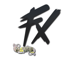Sticker | Fluxo | Paris 2023 — CS2 skin image, High Grade rarity