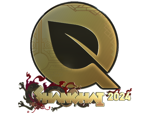 Sticker | FlyQuest (Gold) | Shanghai 2024 — CS2 skin image, Extraordinary rarity