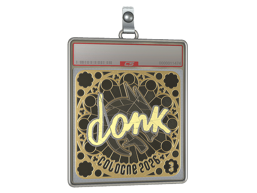 Sticker Slab | donk (Gold, Ranked) | Cologne 2026 — CS2 skin image, Extraordinary rarity