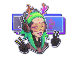 Sticker | V For Victory (Holo) — CS2 skin image, Remarkable rarity
