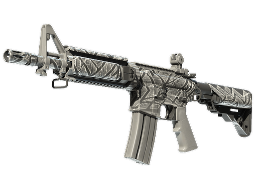 M4A4 | Aeolian Dark (Well-Worn) — изображение скина CS2, редкость Industrial Grade