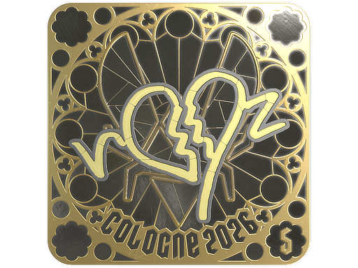 Sticker | ropz (Gold, Ranked) | Cologne 2026 — CS2 skin image, Extraordinary rarity