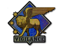 Sticker | Vigilance (Holo) — CS2 skin image, Remarkable rarity