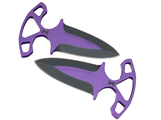 ★ Shadow Daggers | Ultraviolet (Well-Worn) — изображение скина CS2, редкость Covert