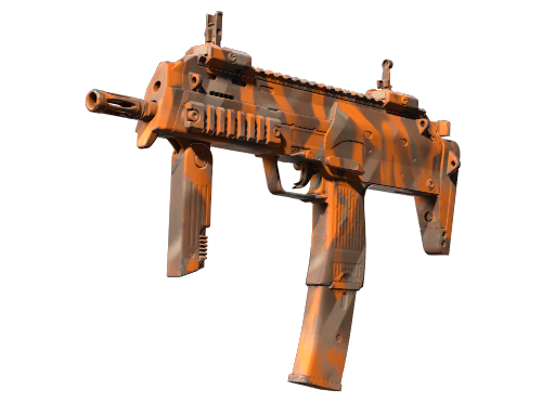 MP7 | Orange Peel (Well-Worn) — изображение скина CS2, редкость Industrial Grade