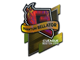Sticker | Quantum Bellator Fire (Holo) | Boston 2018 — CS2 skin image, Remarkable rarity