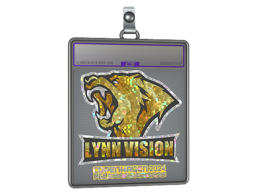 Sticker Slab | Lynn Vision (Glitter) | Copenhagen 2024 — CS2 skin image, Remarkable rarity
