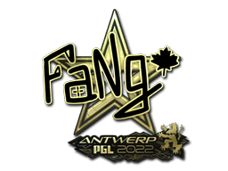 Sticker | FaNg (Gold) | Antwerp 2022 — CS2 skin image, Extraordinary rarity
