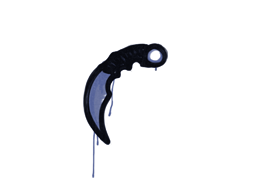 Sealed Graffiti | Karambit (SWAT Blue) — CS2 skin image, Base Grade rarity