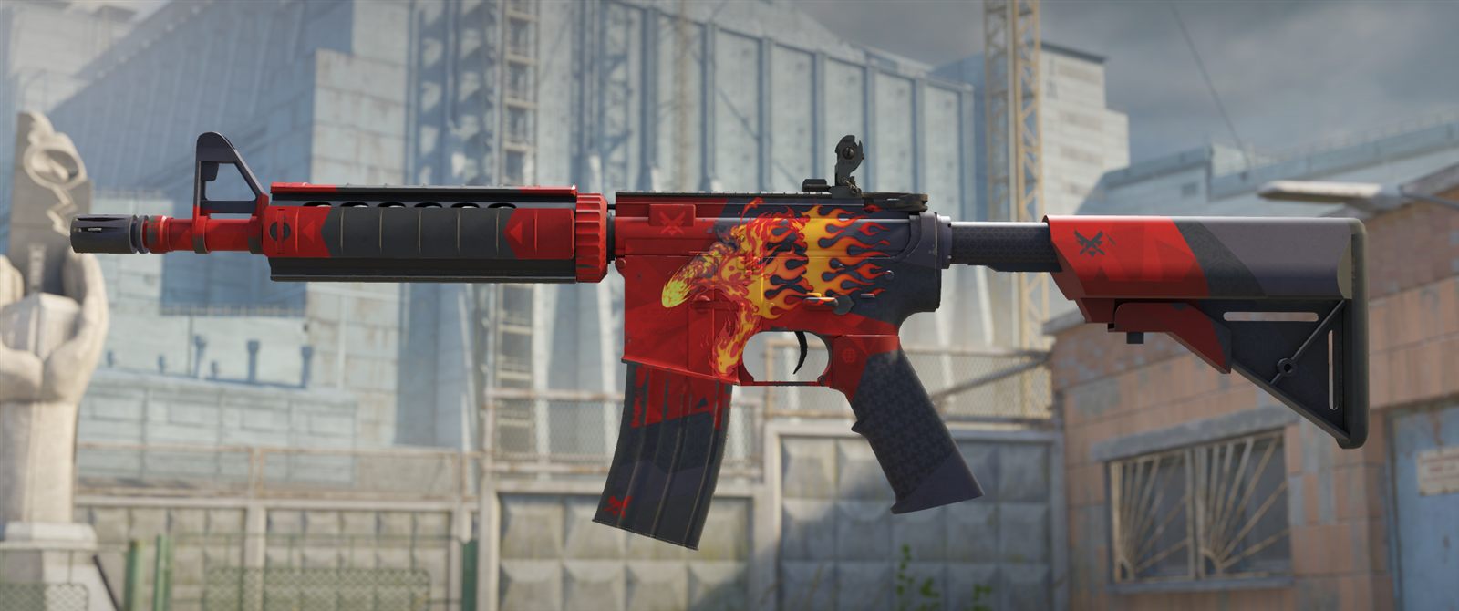 Огненный крафт под Howl на базе M4A4 | Evil Daimyo