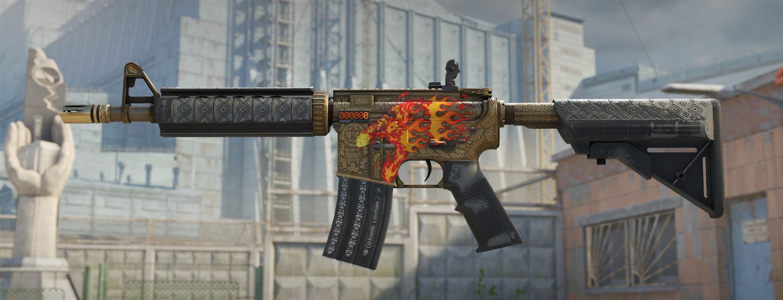 Огненный крафт под Howl на StatTrak M4A4 | Royal Paladin